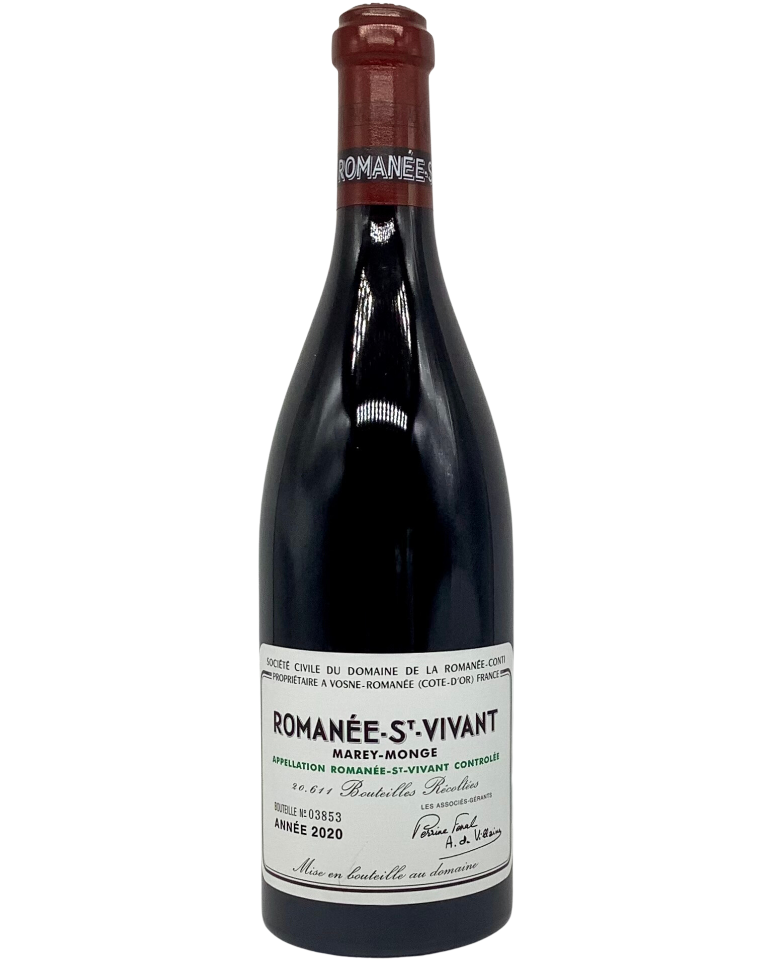 Domaine de la Romanée-Conti, Pinot Noir, Romanée-Saint-Vivant Grand Cru, Vosne-Romanée, France 2020 biodynamic