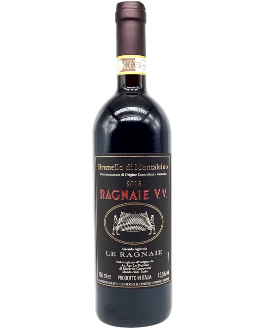Le Ragnaie, Sangiovese, Le Ragnaie Vigna Vecchia, Brunello di Montalcino, Tuscany, Italy 2016