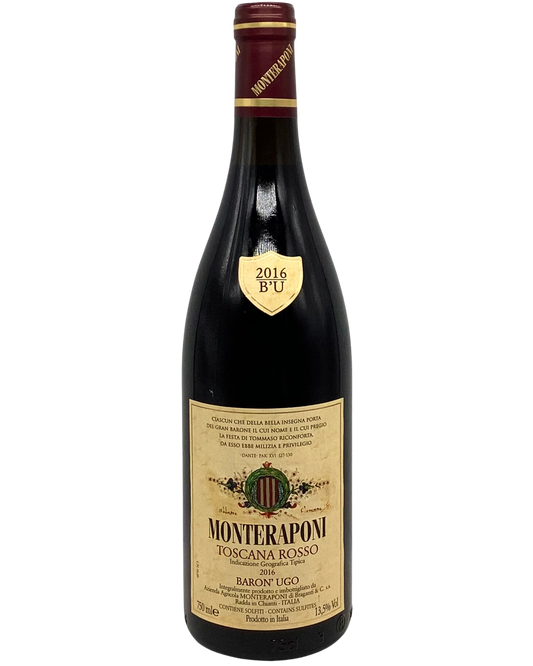 Monteraponi, Sangiovese, Baron' Ugo, Toscana Rosso IGT, Italy 2016
