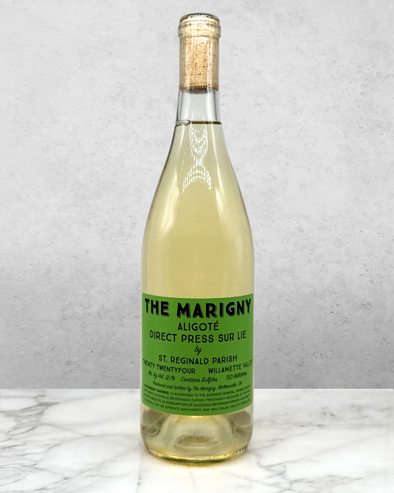 The Marigny (St. Reginald Parish), Aligoté "Direct Press Sur Lie" Willamette Valley, Oregon 2024 organic