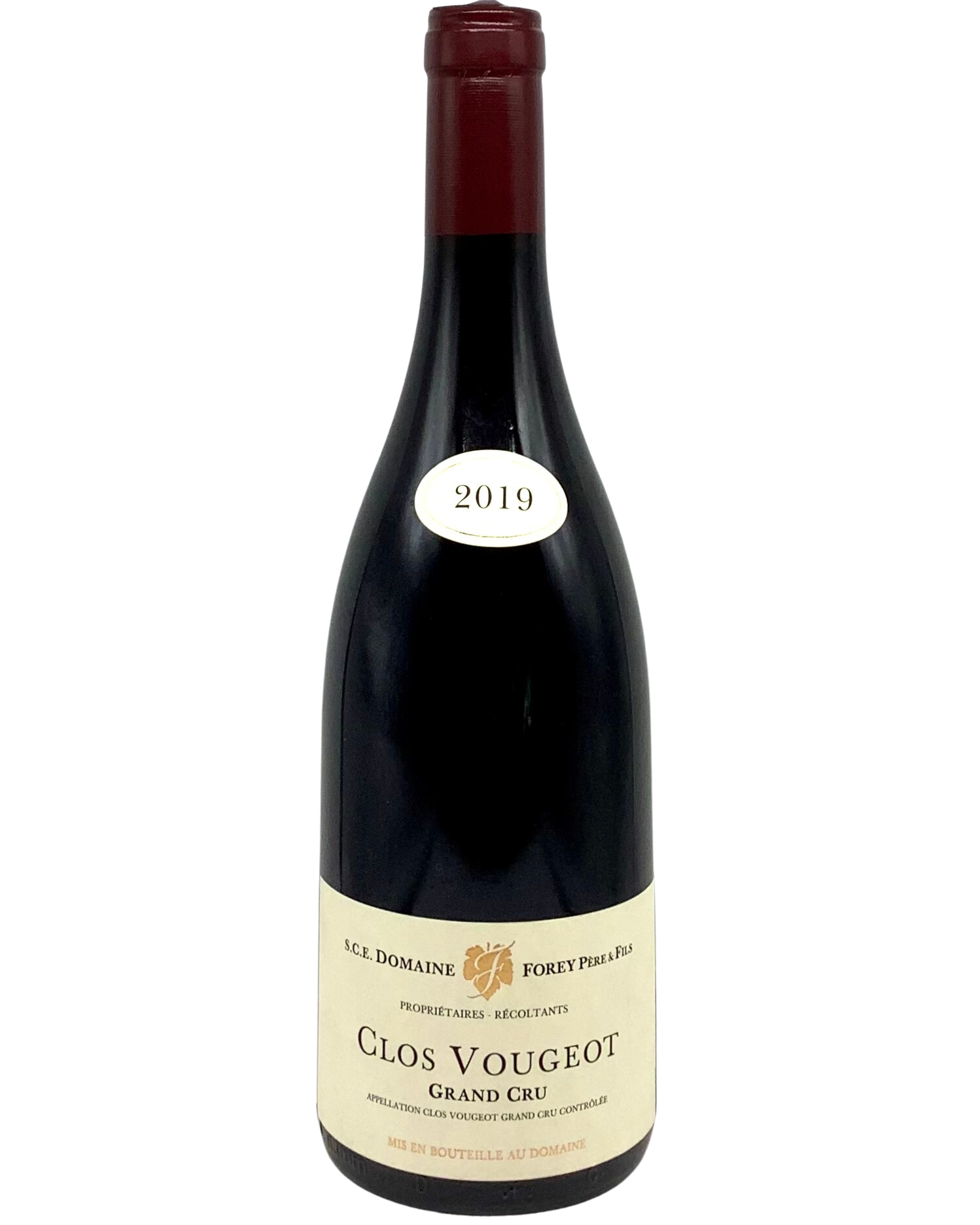 Domaine Forey, Pinot Noir, Clos Vougeot Grand Cru, Vosne-Romanée, Côte de Nuits, Burgundy, France 2019 burgundy