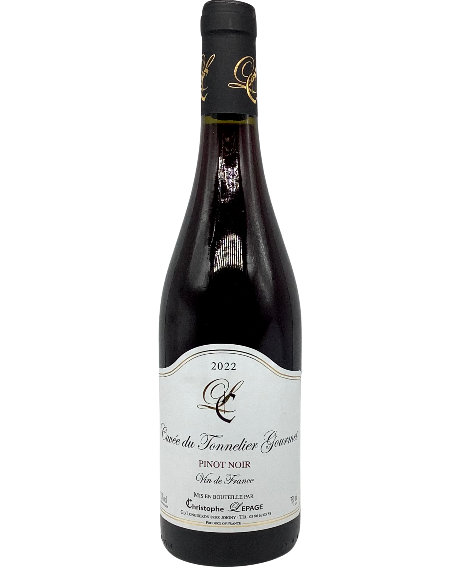 Christophe Lepage, Pinot Noir "Cuvée du Tonnelier" VDF, Burgundy, France 2022 newarrival sustainable