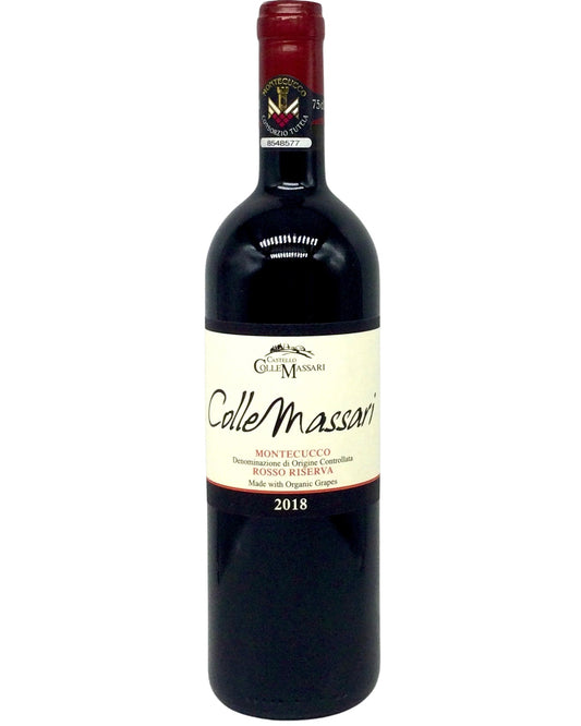 Castello Colle Massari, Super Tuscan Blend "Colle Massari" Montecucco Rosso Riserva, Tuscany, Italy 2018 certifiedorganic newarrival organic