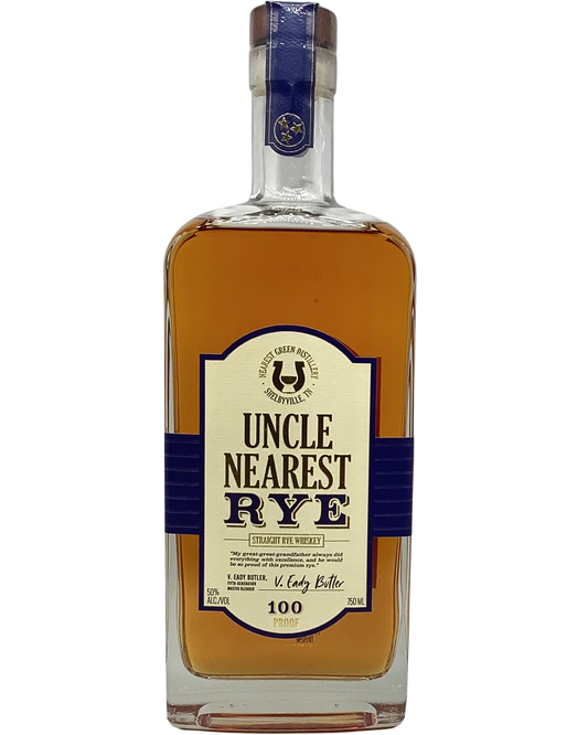 Uncle Nearest Straight Rye Tennessee Whiskey 100 Proof newarrival