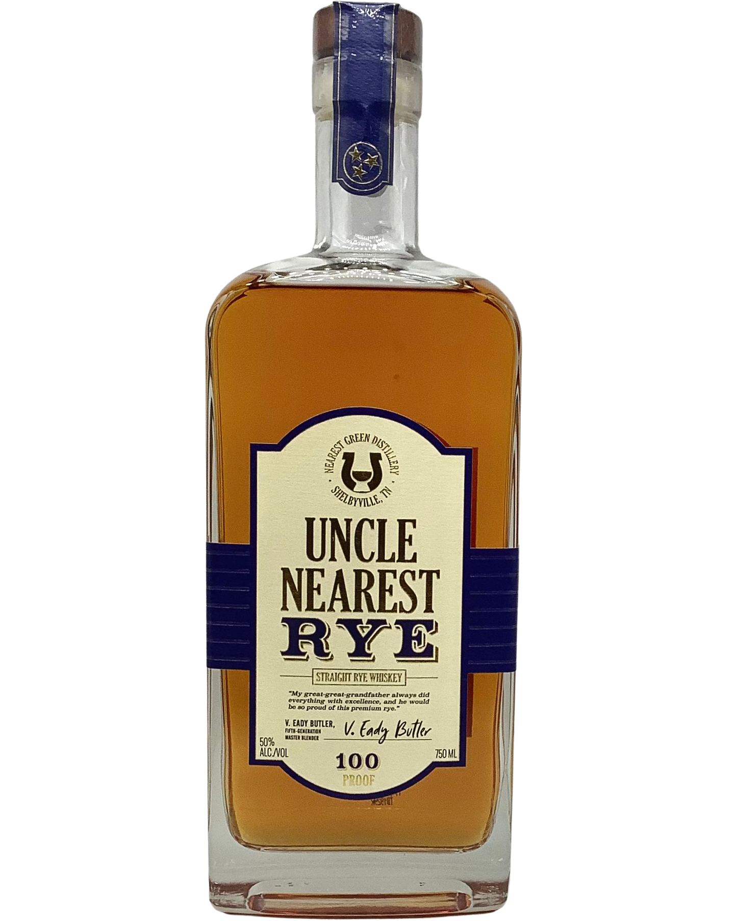 Uncle Nearest Straight Rye Tennessee Whiskey 100 Proof newarrival