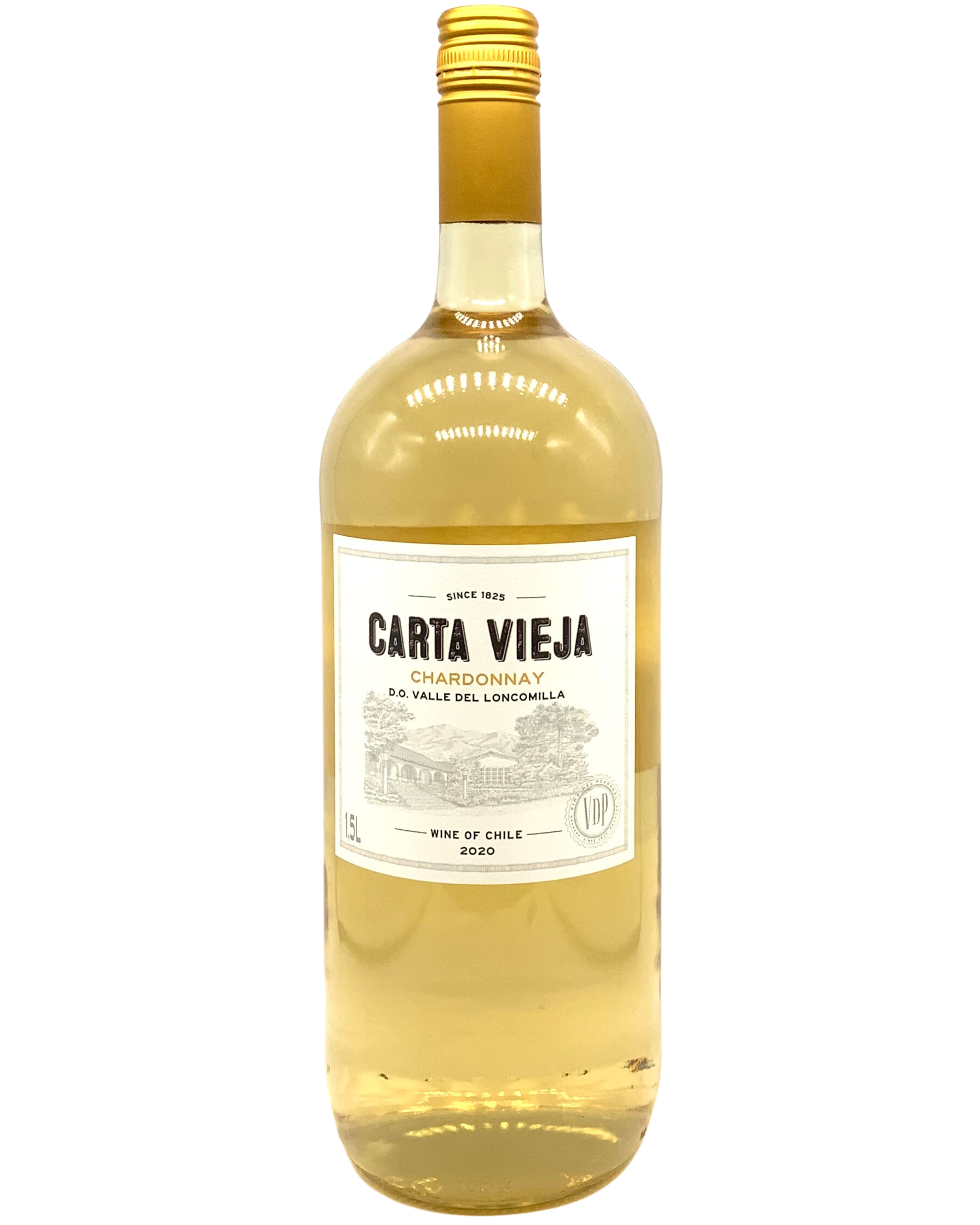Carta Vieja, Chardonnay, Valle del Loncomilla, Chile 2021 1.5L