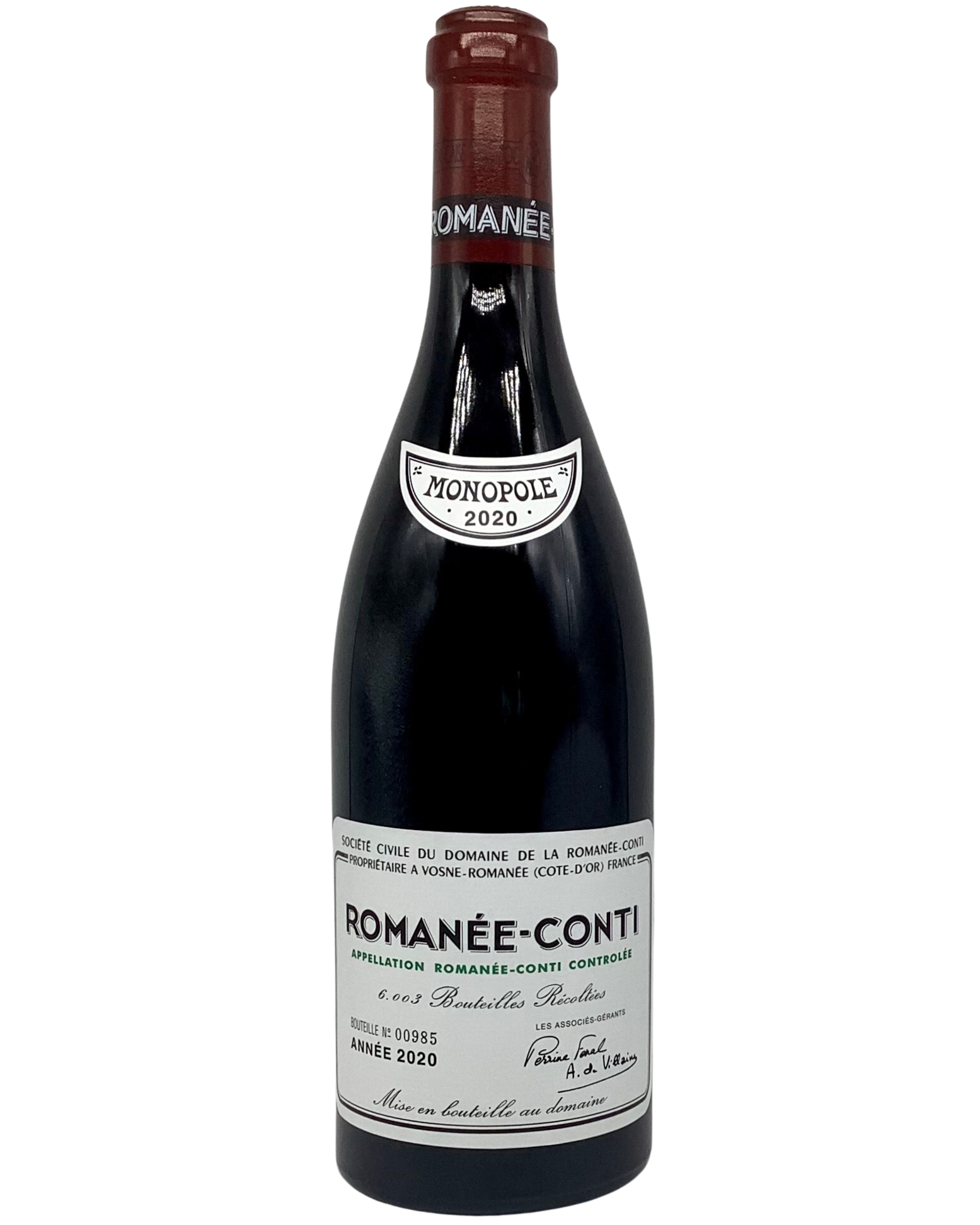 Domaine de la Romanée-Conti, Pinot Noir, Romanée-Conti Grand Cru, Vosne-Romanée, France 2020 biodynamic newarrival