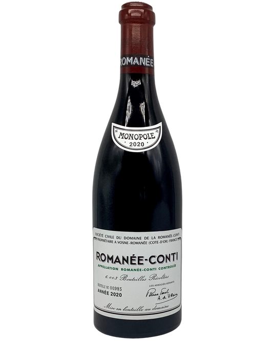Domaine de la Romanée-Conti, Pinot Noir, Romanée-Conti Grand Cru, Vosne-Romanée, France 2020 biodynamic newarrival