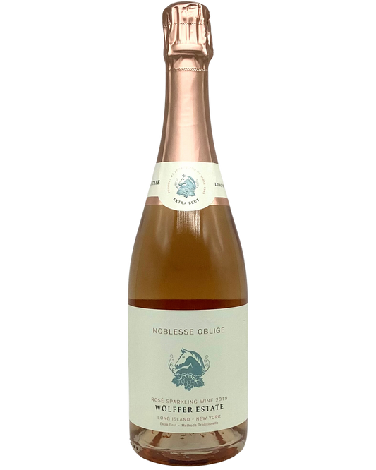 Wölffer Estate, Noblesse Oblige, Extra Brut, Rose Sparkling Wine, Long Island, New York 2019