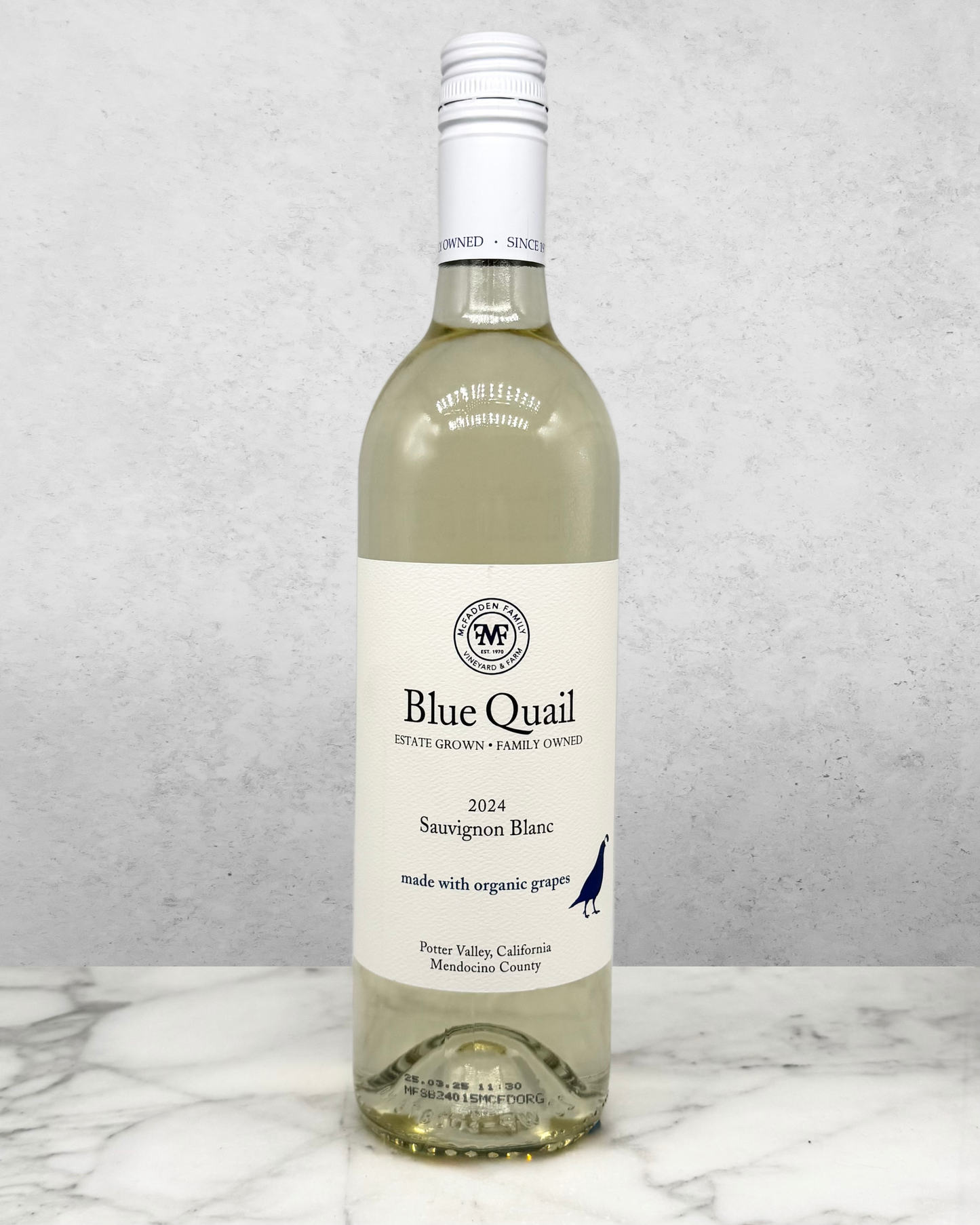 Blue Quail, Sauvignon Blanc, Mendocino County, California 2024 organic