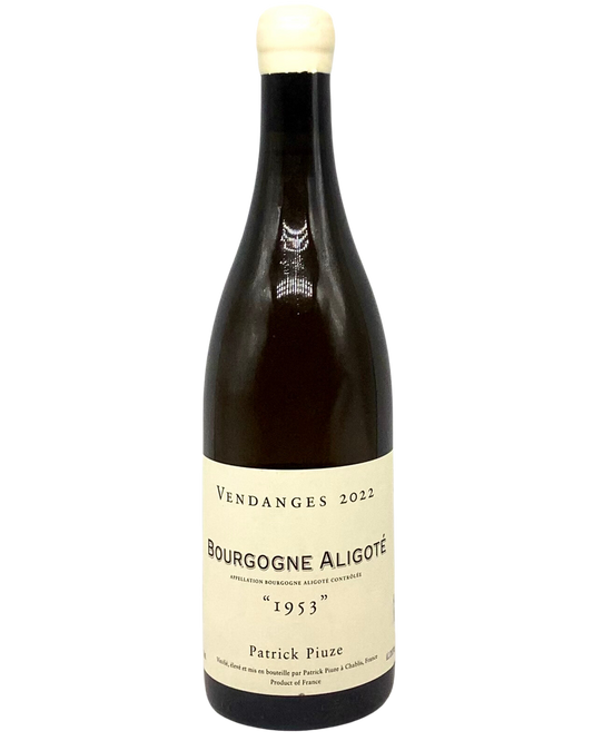 Patrick Piuze, Aligoté "1953" Burgundy, France 2022 sustainable