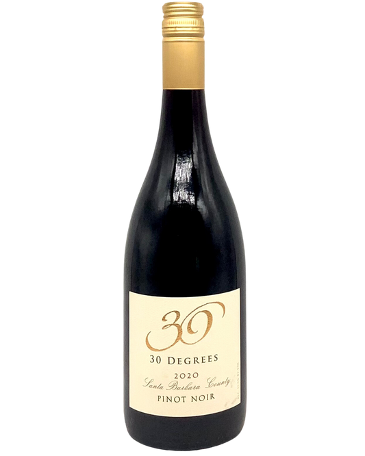 30 Degrees, Pinot Noir, Santa Barbara County, California 2020 newarrival