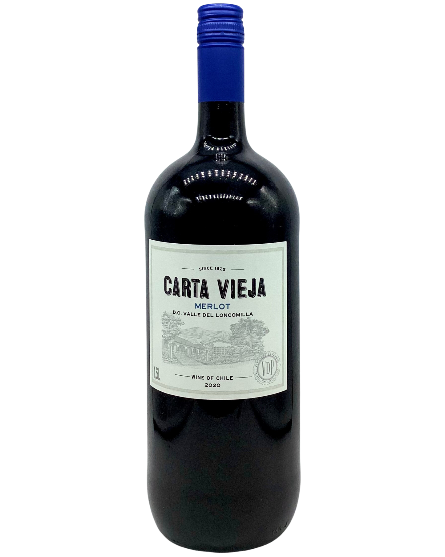 Carta Vieja, Merlot, Valle del Loncomilla, Chile 2023 1.5L