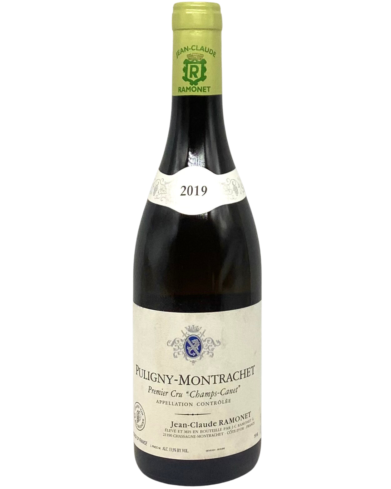 Jean-Claude Ramonet, Chardonnay, Puligny-Montrachet Premier Cru "Champs-Canet" Côte de Beaune, Burgundy, France 2019