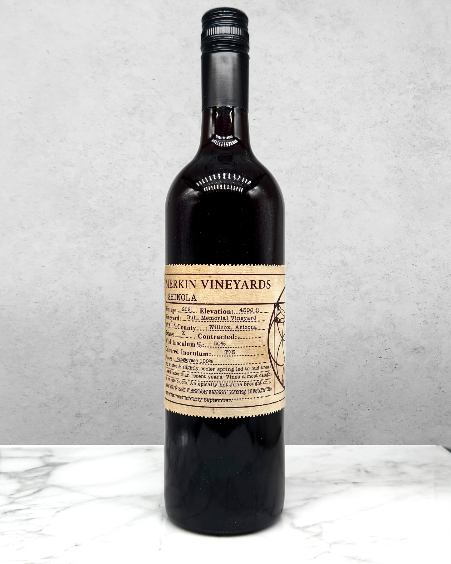 Merkin Vineyards "Shinola" Sangiovese Blend, Arizona 2021 newarrival