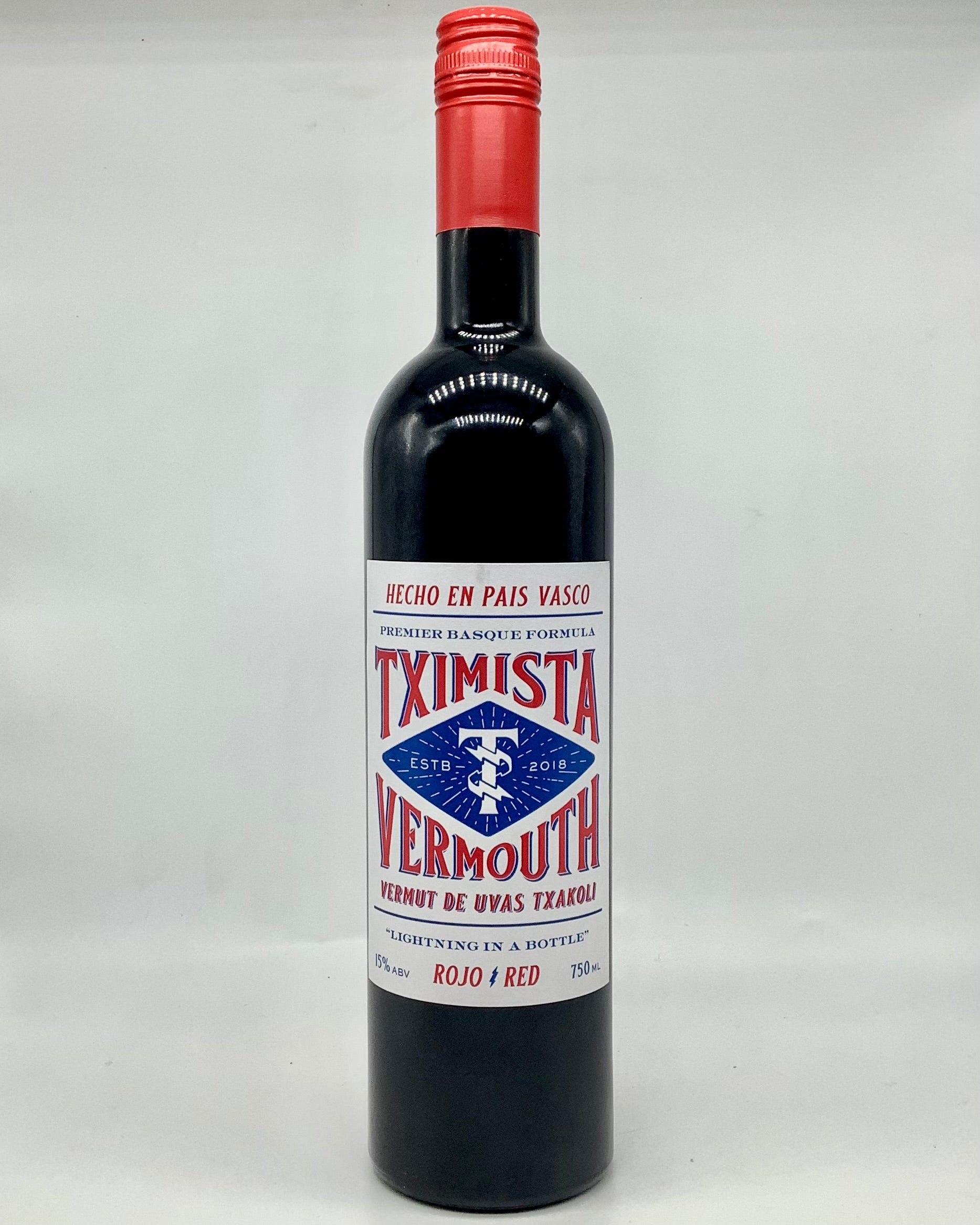 Tximista, Vermouth de Uvas Txakoli Red, Spain 750ml