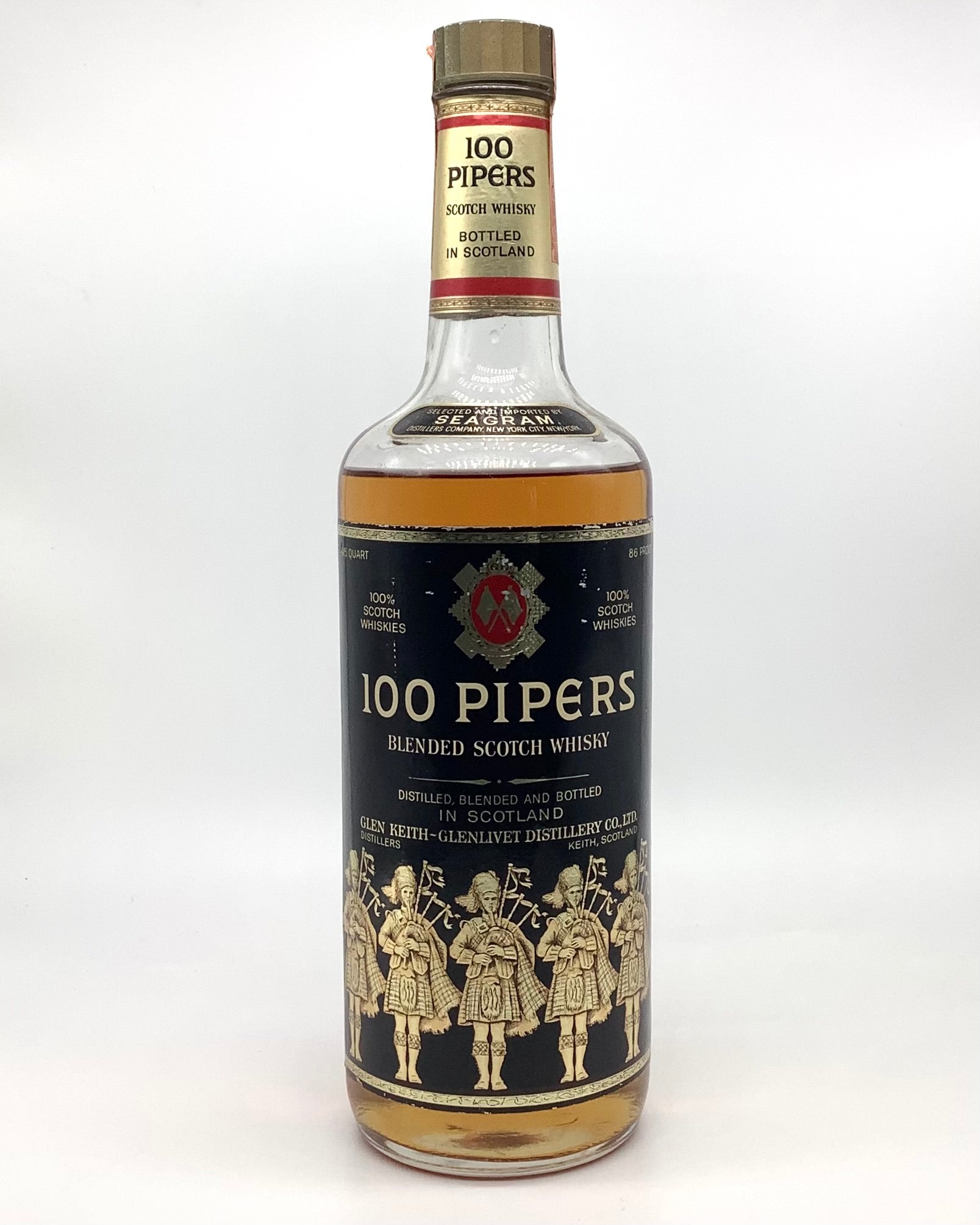 100 Pipers Blended Scotch Whiskey
