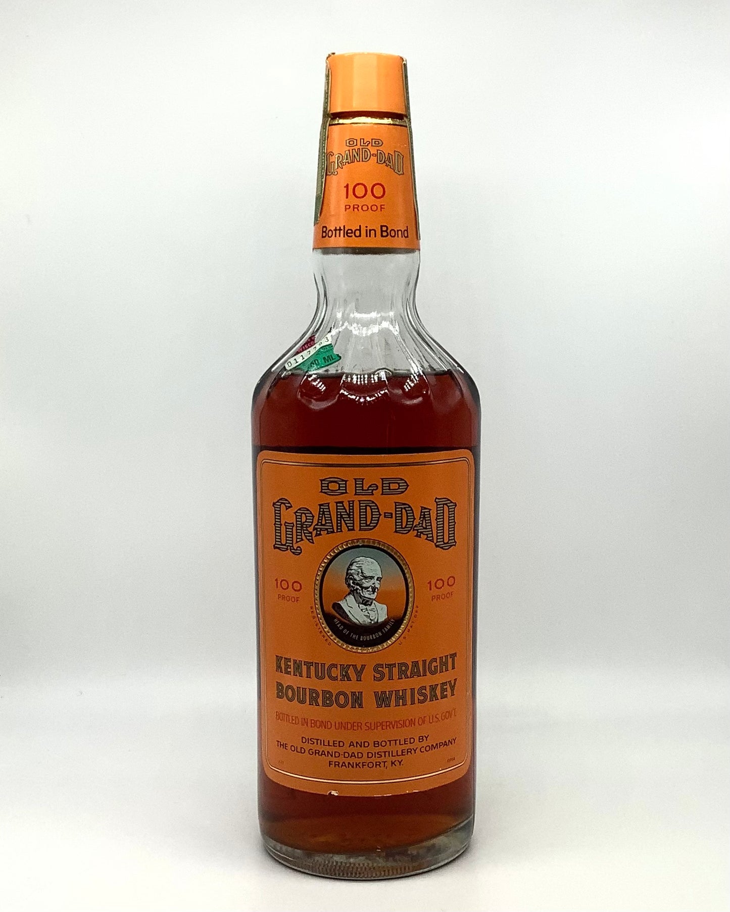 Old Grand Dad Kentucky Straight Bourbon 100 proof 1977