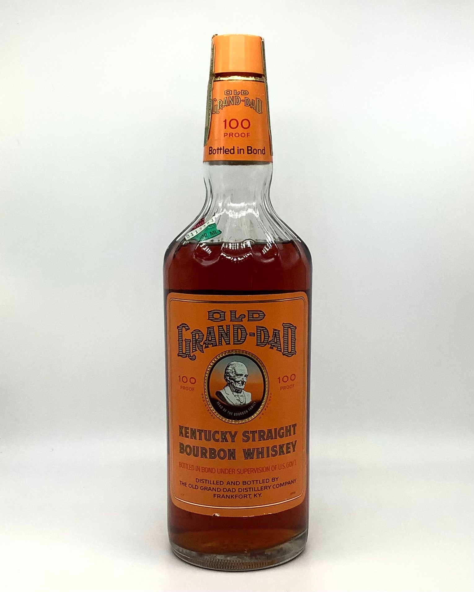 Old Grand Dad Kentucky Straight Bourbon 100 proof 1977