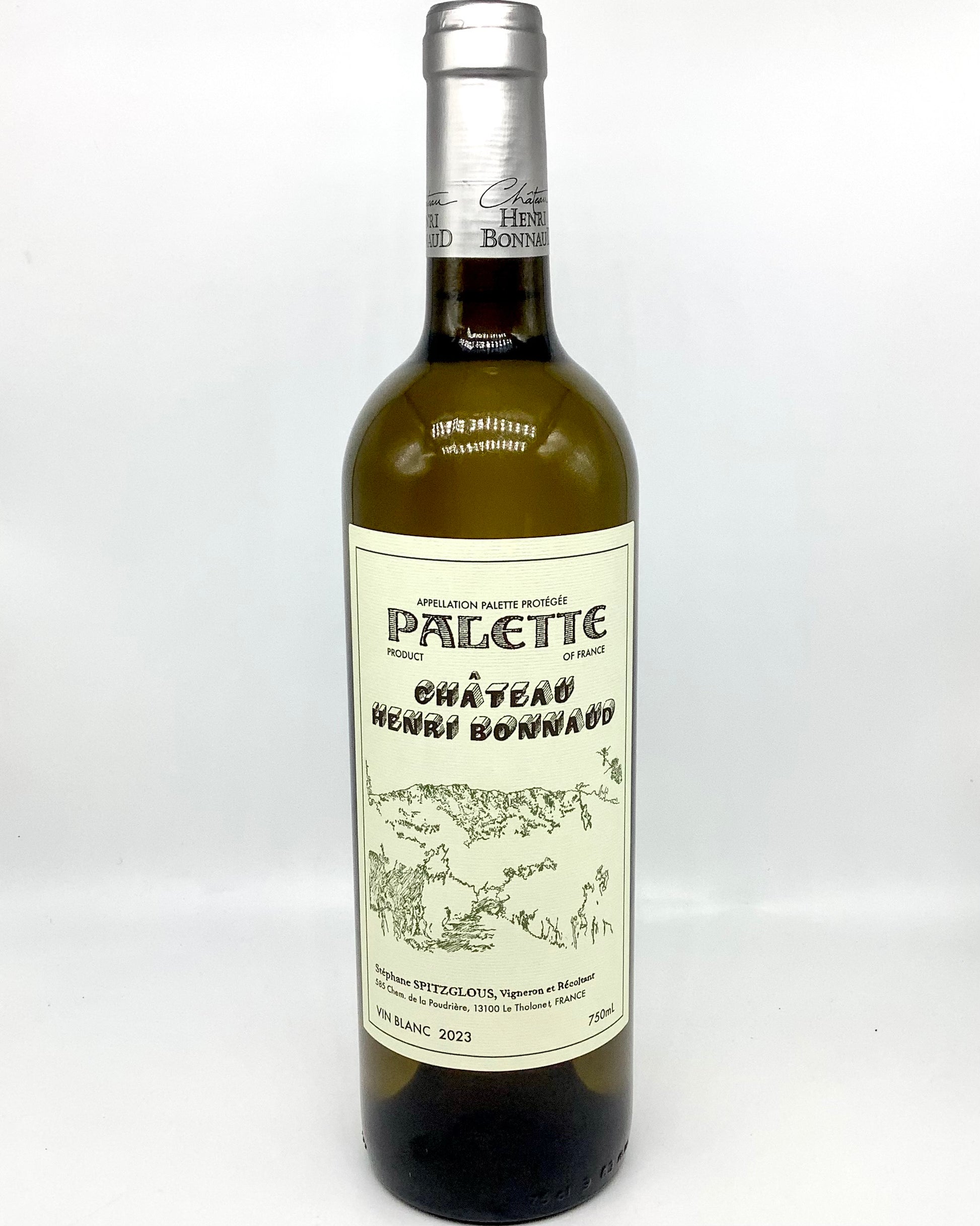 Château Henri Bonnaud, Palette Blanc, Provence, France 2023 newarrival organic