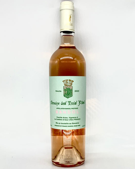 Domaine des Trois Filles, Rosé Bandol, Provence, France 2023 newarrival organic vegan