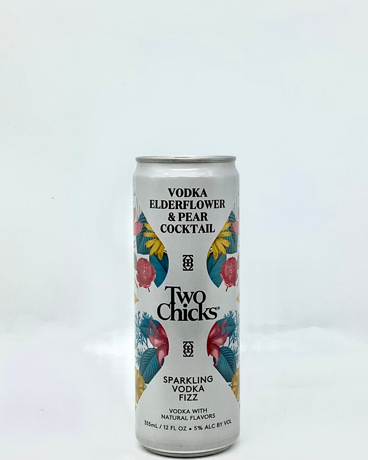 Two Chicks Sparkling Vodka Fizz, Elderflower & Pear 355ml