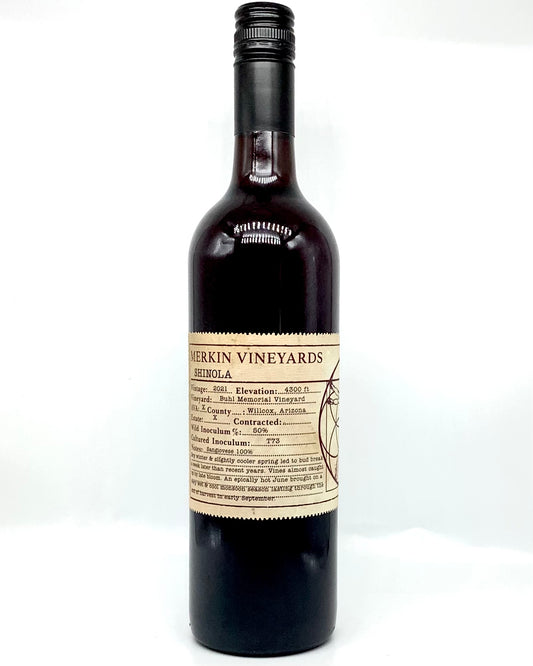 Merkin Vineyards "Shinola" Sangiovese Blend, Arizona 2021 newarrival