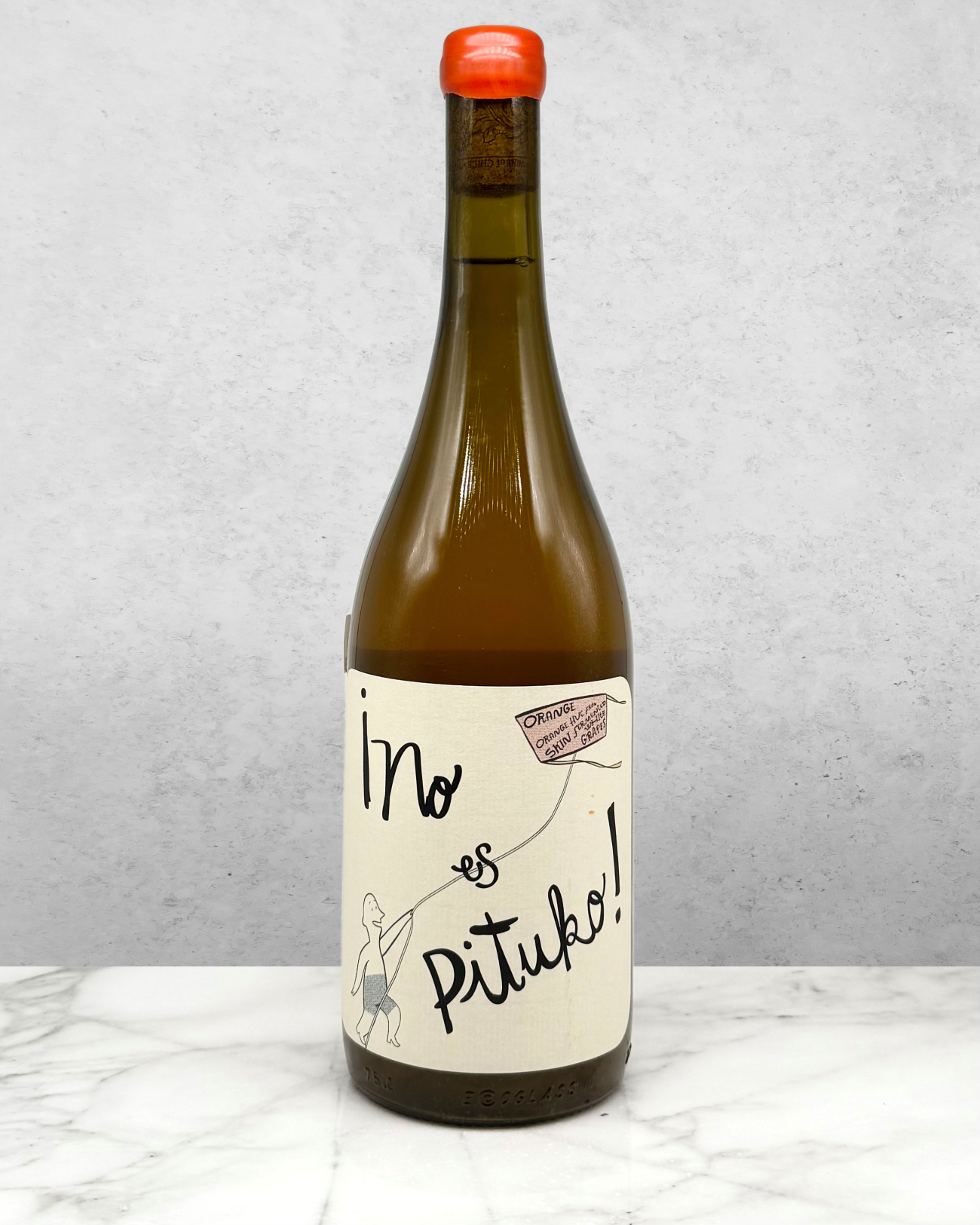Echeverria, Sauvignon Blanc "No Es Pituko Orange" Curico Valley, Chile 2024 lowsulfur natural orange organic skincontact sustainable