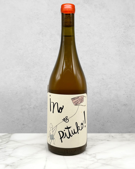 Echeverria, Sauvignon Blanc "No Es Pituko Orange" Curico Valley, Chile 2024 lowsulfur natural orange organic skincontact sustainable