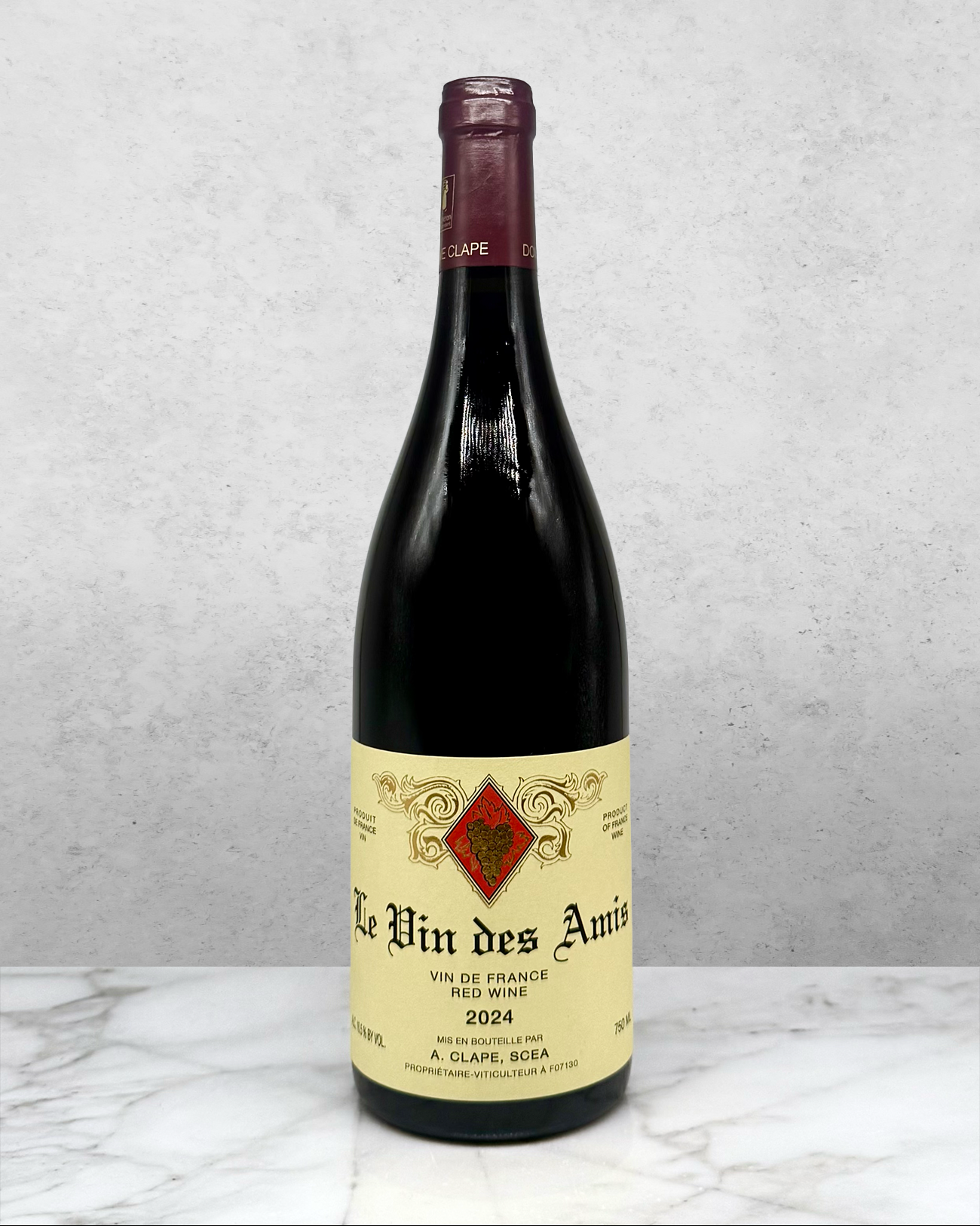 Domaine Auguste Clape, Syrah "Le Vin des Amis" VDF, Rhône Valley, France 2024