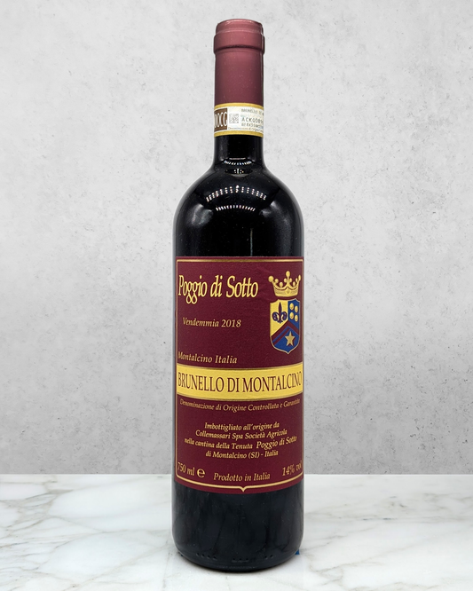 Poggio di Sotto, Sangiovese, Brunello di Montalcino, Tuscany, Italy 2018