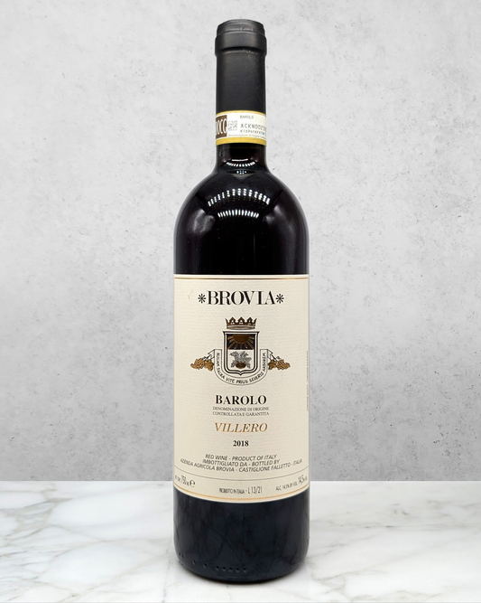 Brovia, Nebbiolo, Barolo "Villero" Piedmont, Italy 2018 organic vegan