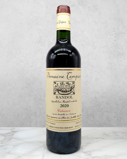 Domaine Tempier, Bandol Rouge, Cabassaou, Provence, France 2020 biodynamic organic vegan