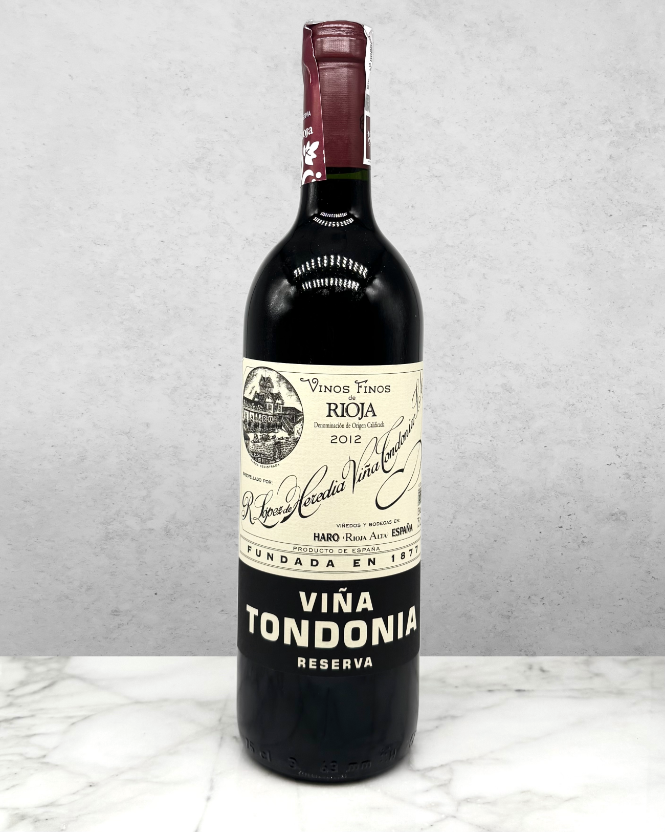 R. Lopez de Heredia "Viña Tondonia Reserva" Rioja, Spain 2012 newarrival