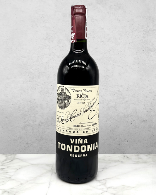 R. Lopez de Heredia "Viña Tondonia Reserva" Rioja, Spain 2012 newarrival
