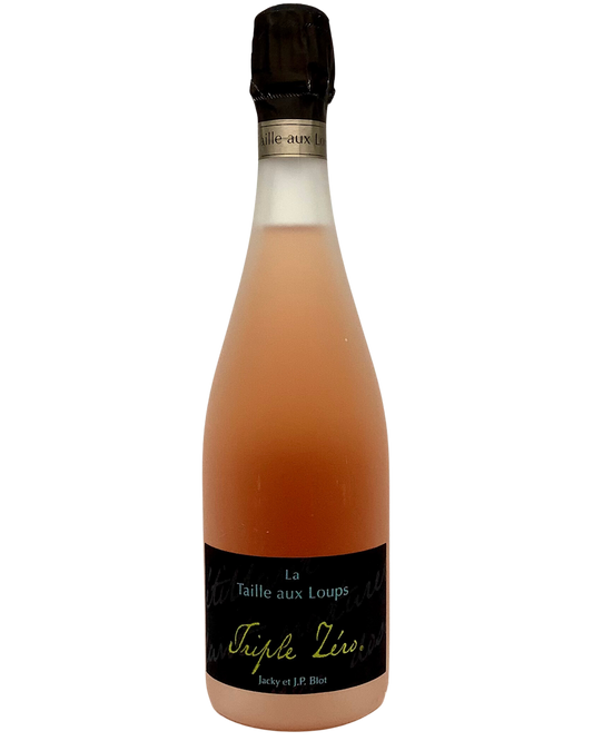 Domaine de la Taille Aux Loups (Jacky et J.P. Blot), Gamay “Triple Zero” Rosé Pét Nat, Touraine, Loire, France NV newarrival organic