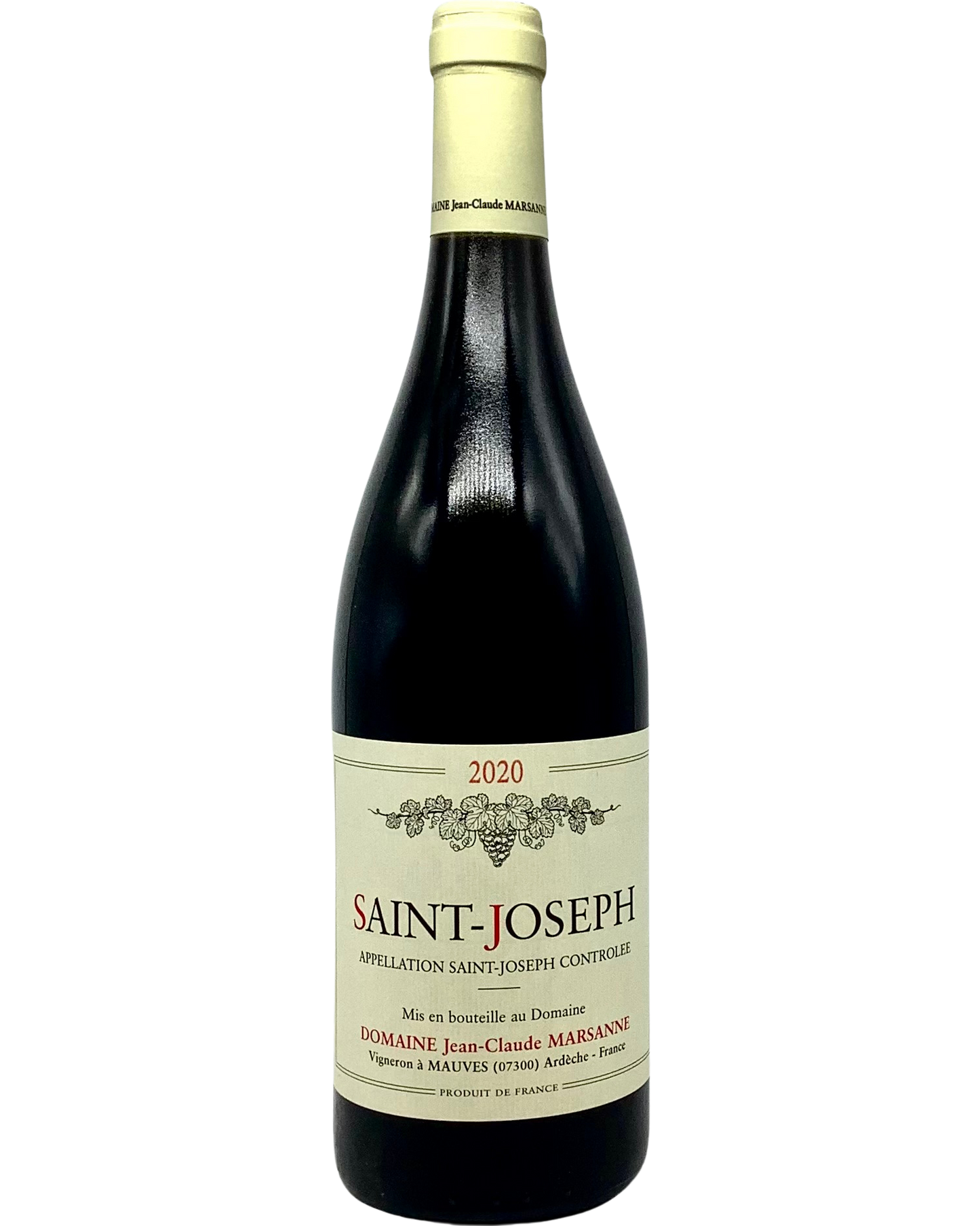 Jean-Claude Marsanne, Syrah, Saint-Joseph Rouge, Northern Rhône, France 2020 newarrival