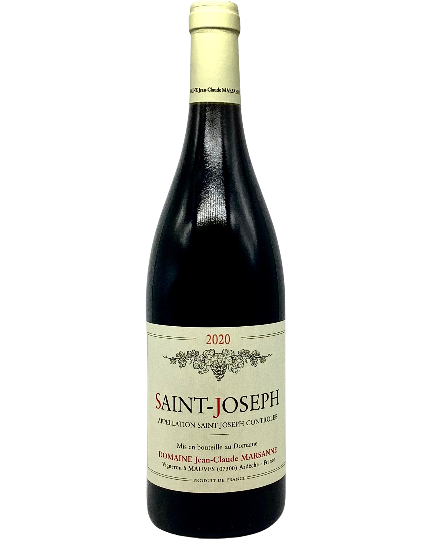 Jean-Claude Marsanne, Syrah, Saint-Joseph Rouge, Northern Rhône, France 2020 newarrival