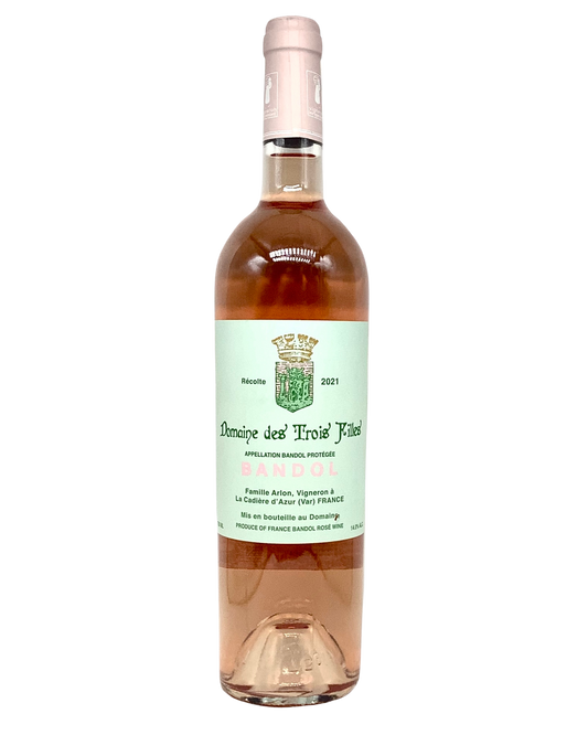 Domaine des Trois Filles, Rosé Bandol, Provence, France 2022 newarrival organic vegan