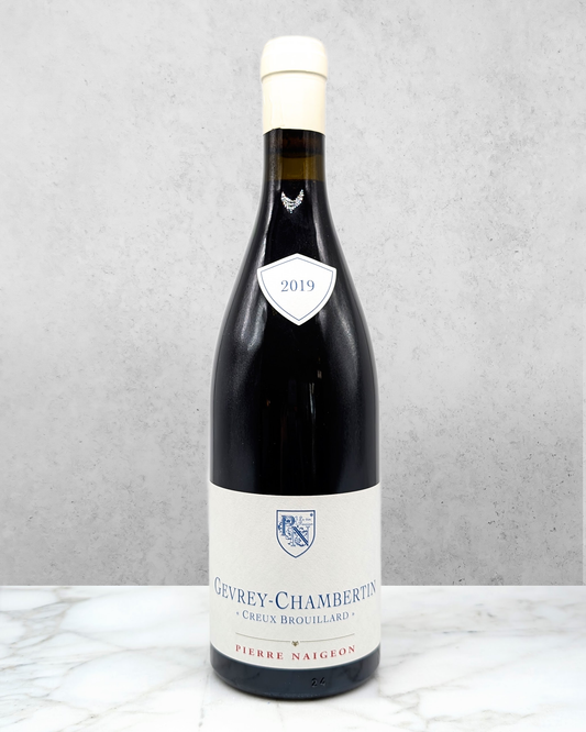 Pierre Naigeon, Pinot Noir, Gevrey-Chambertin "Creux Brouillard" Côte de Nuits, Burgundy, France 2019 lowsulfur newarrival