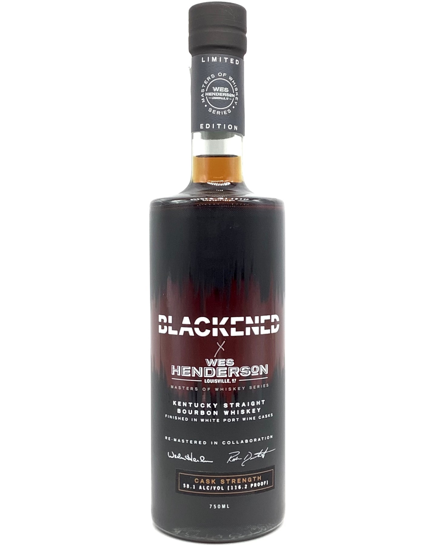 Blackened X Wes Henderson Kentucky Straight Bourbon Whiskey Finished in White Port Wine Casks