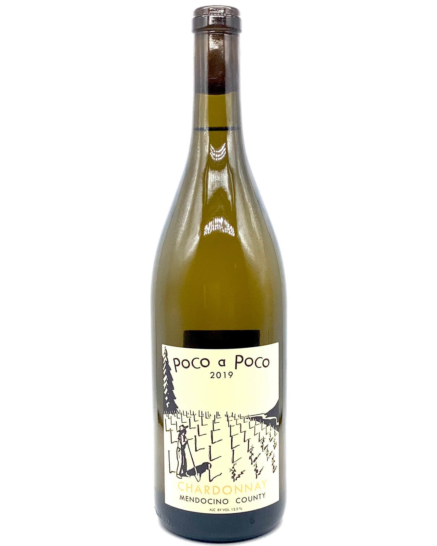 Poco a Poco, Chardonnay, Ghianda Rose Vineyard, Mendocino County, California 2021 organic