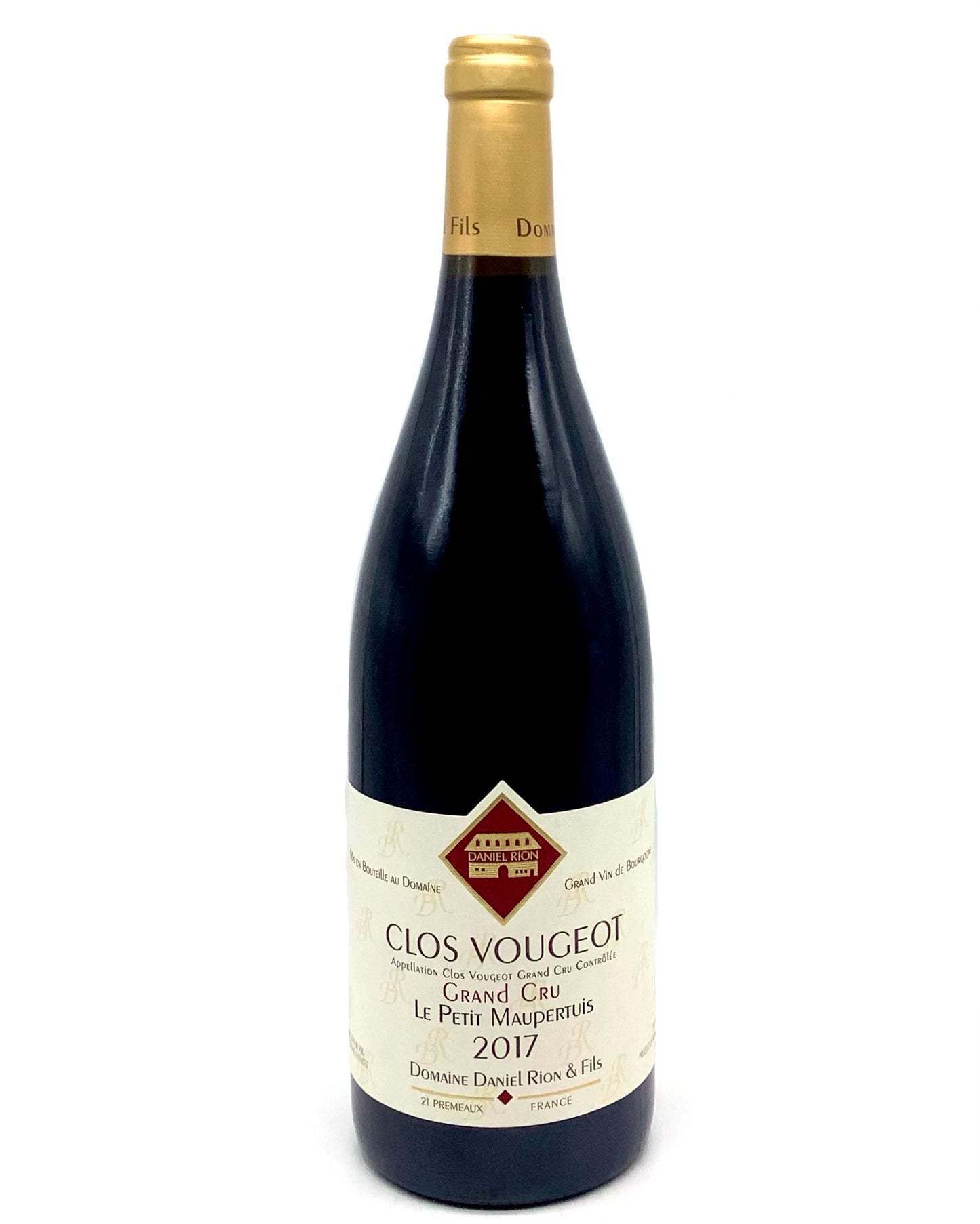 Daniel Rion, Pinot Noir, Clos Vougeot Grand Cru "Le Petit Maupertuis" Vougeot, Cote de Nuits 2017