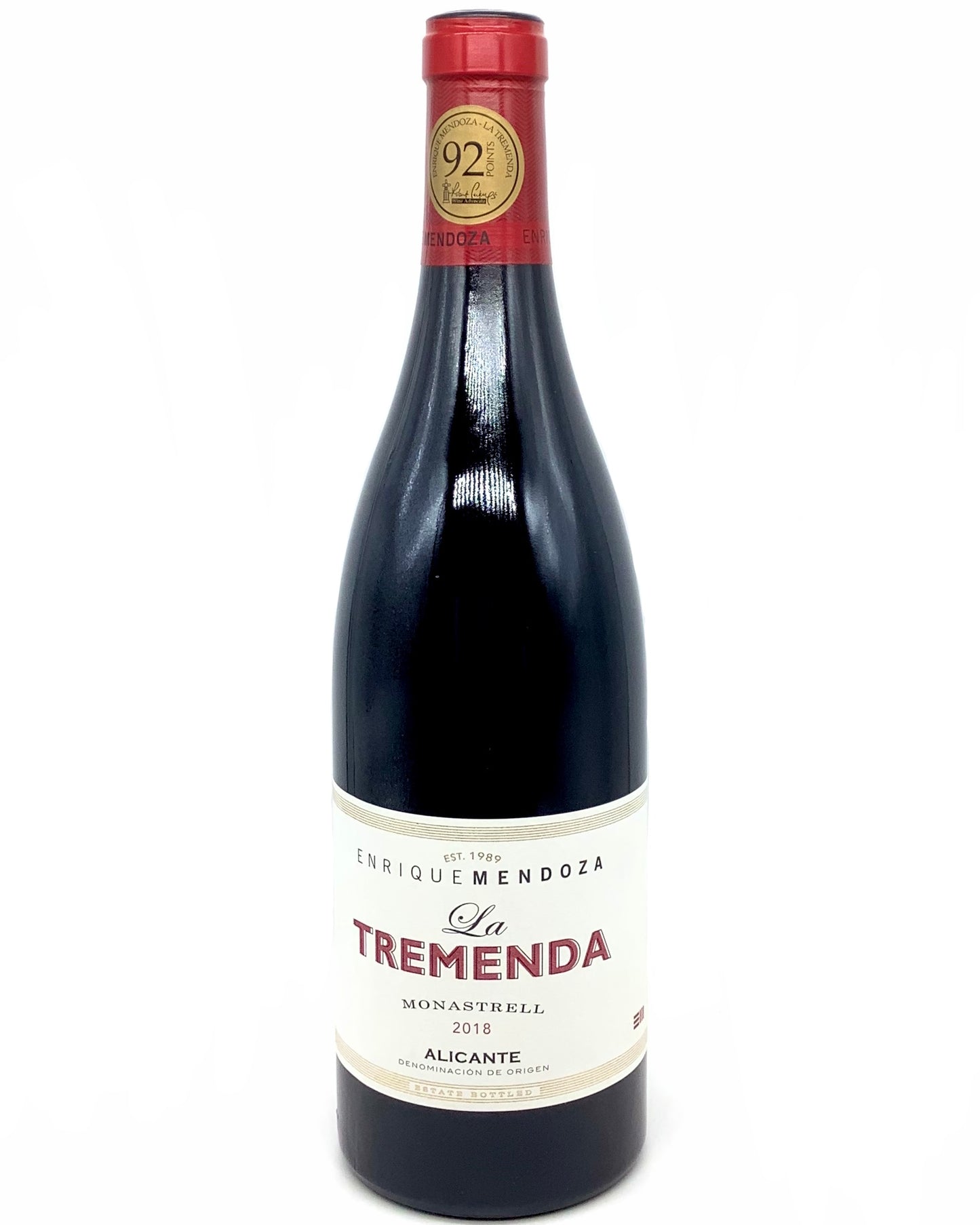 Enrique Mendoza La Tremenda Monastrell Alicante 2018