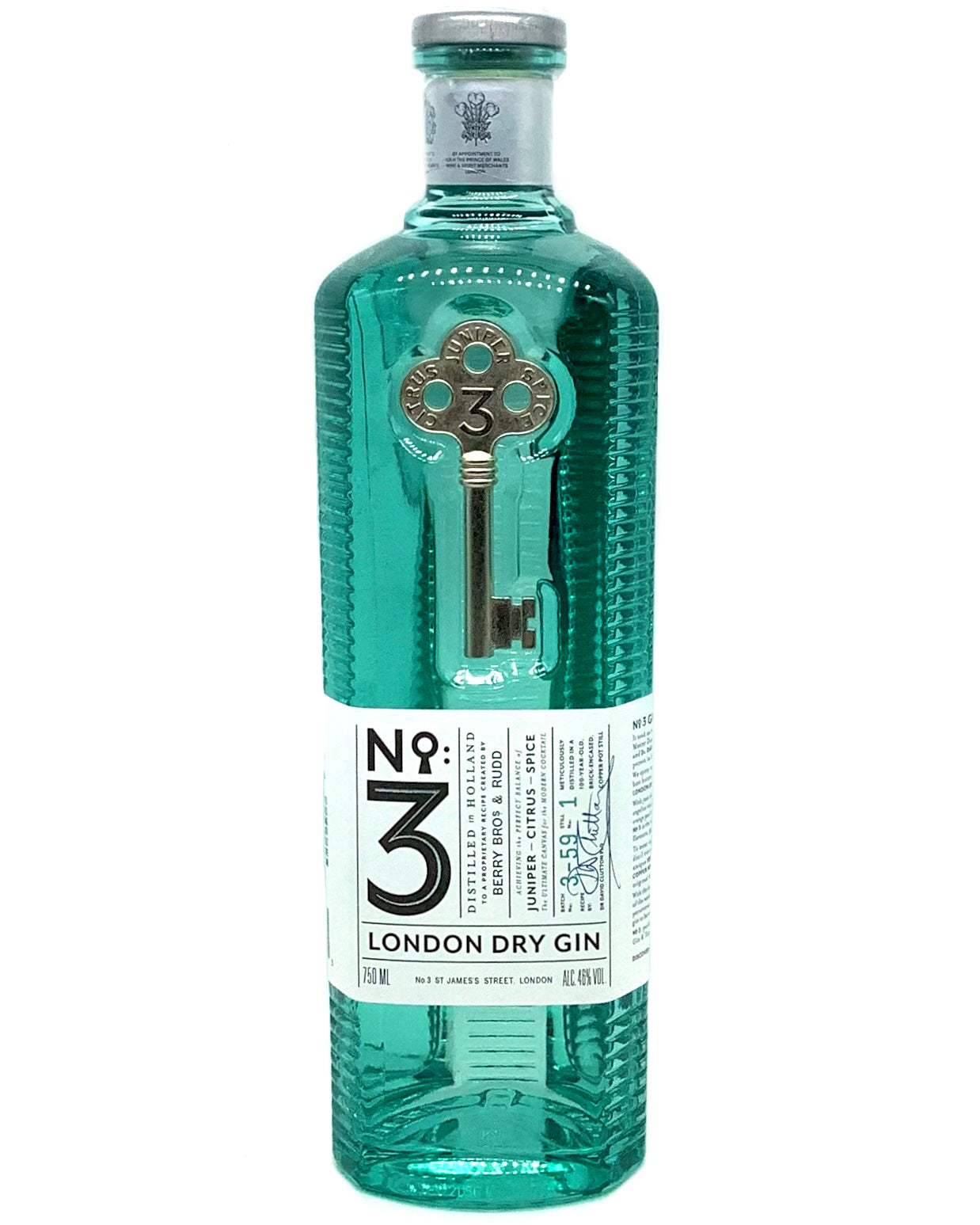 No 3 London Dry Gin 750ml newarrival