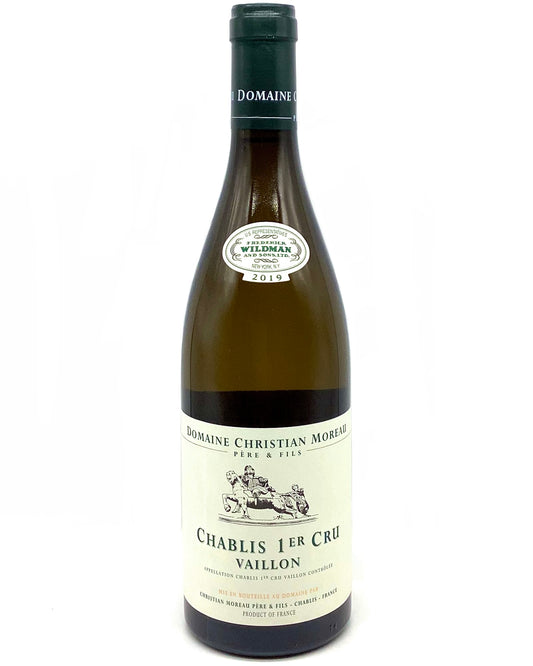 Christian Moreau, Chardonnay, Chablis 1er Cru Vaillon, Burgundy, France 2019 certifiedorganic newarrival