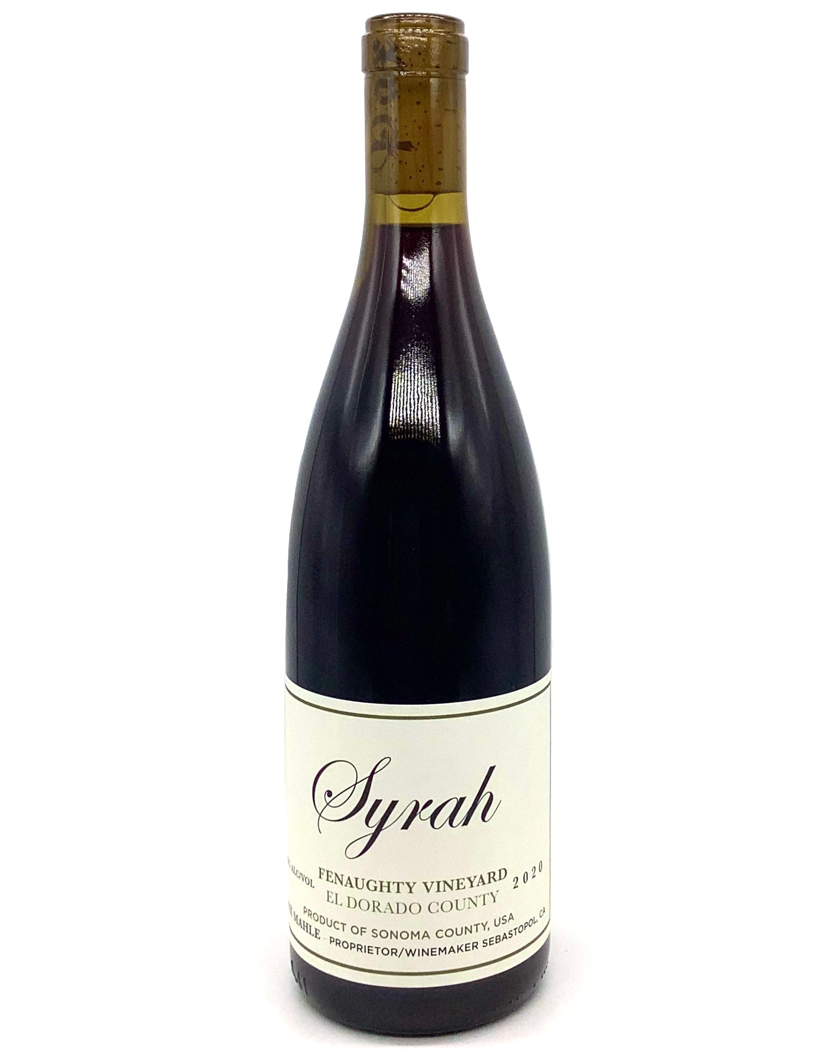 Pax Mahle, Syrah, Fenaughty Vineyard, El Dorado County, Sierra Foothills, California 2020