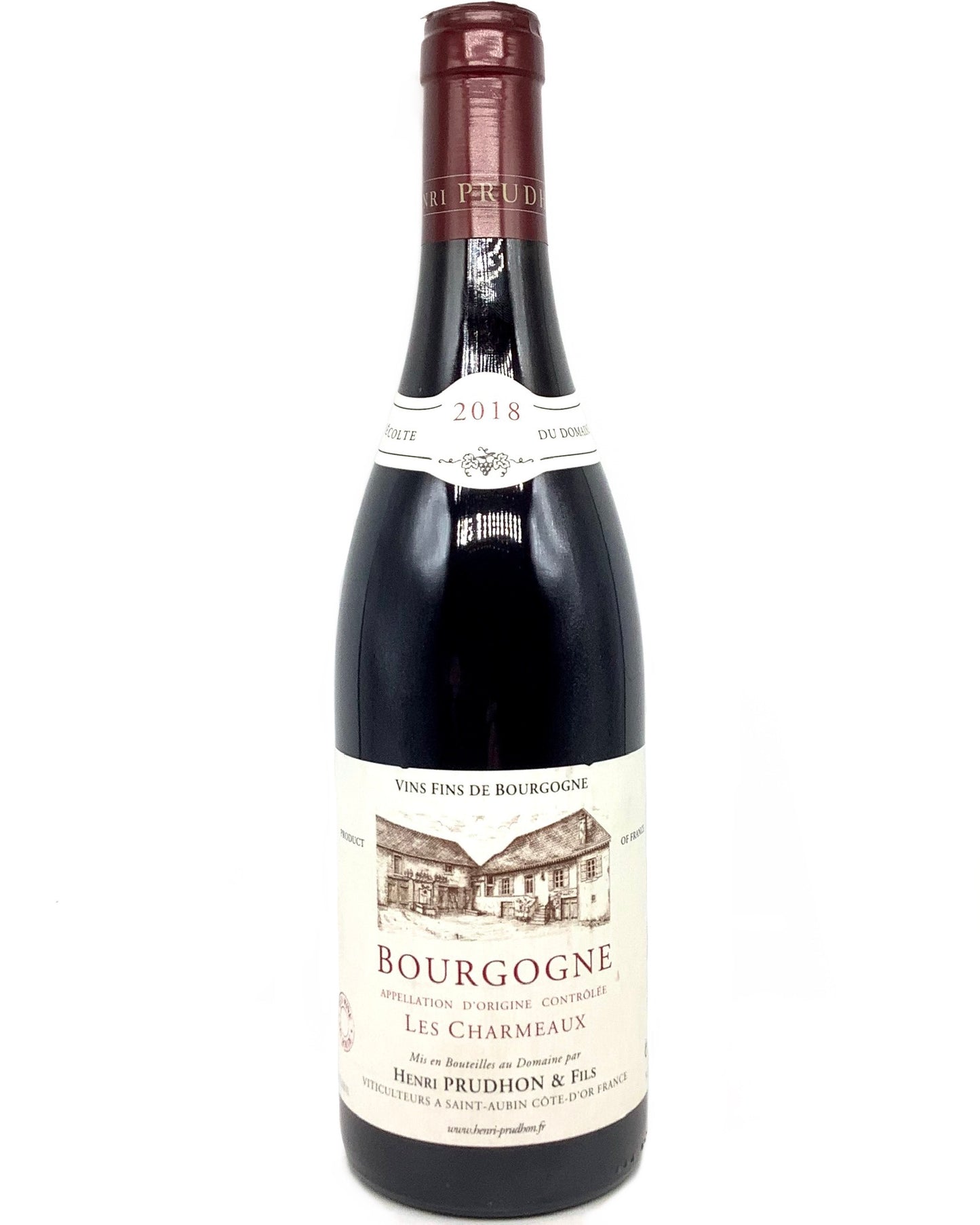 Henri Prudhon, Pinot Noir, Bourgogne "Les Charmeaux" Côte de Beaune, Burgundy, France 2018