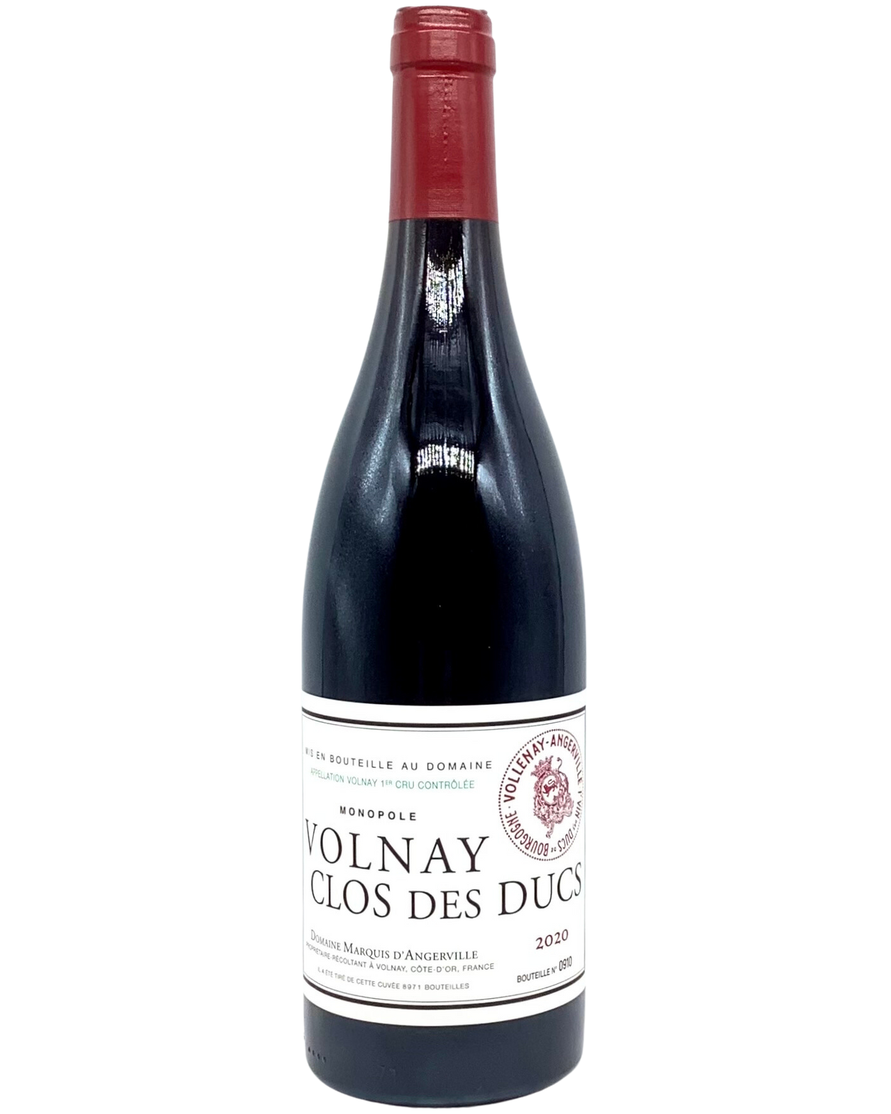 Domaine Marquis d’Angerville, Pinot Noir, Volnay 1er Cru Clos des Ducs, Côte de Beaune, France 2020 newarrival