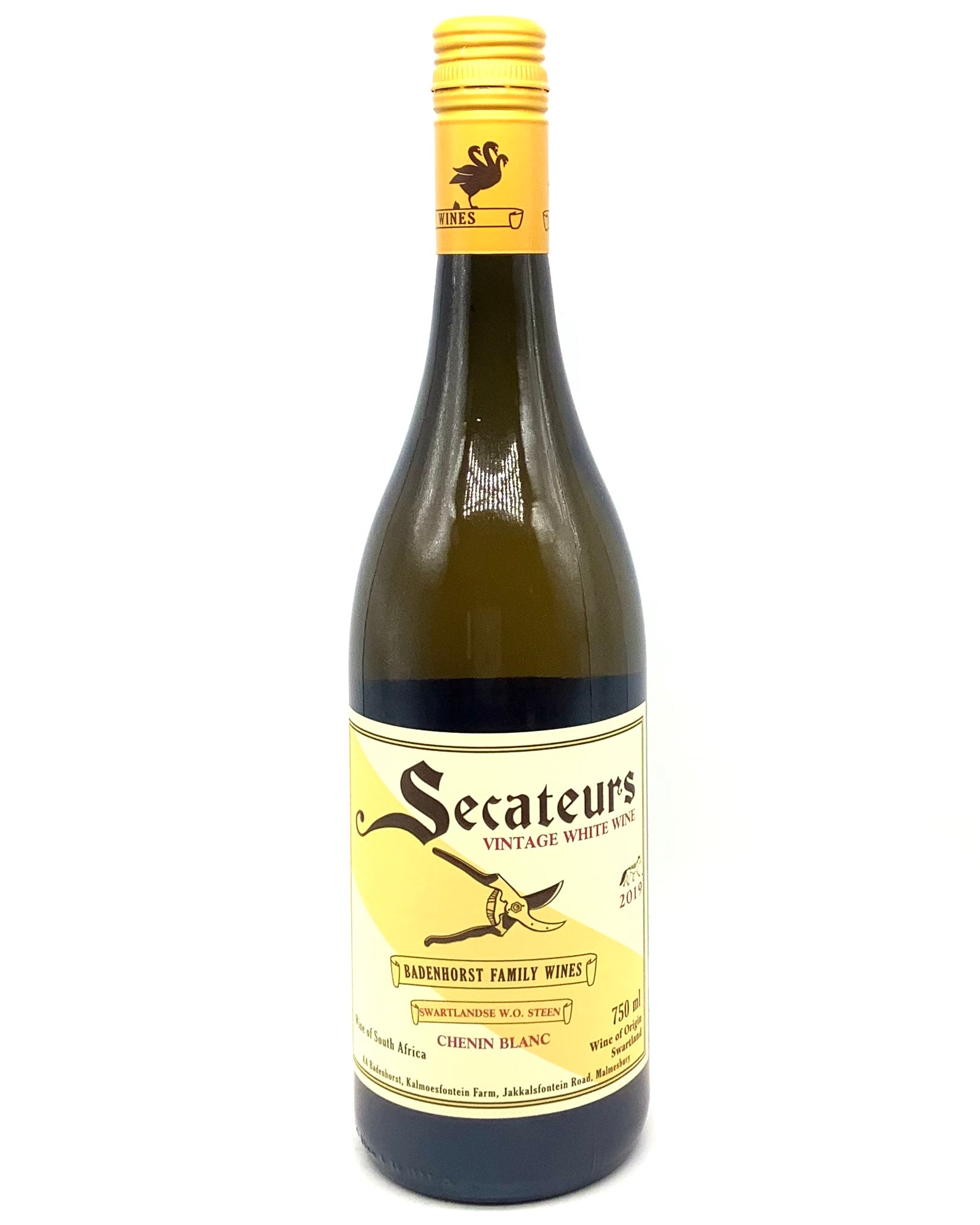 Secateurs (A.A. Badenhorst), Chenin Blanc, Swartland, South Africa 2021 vegan